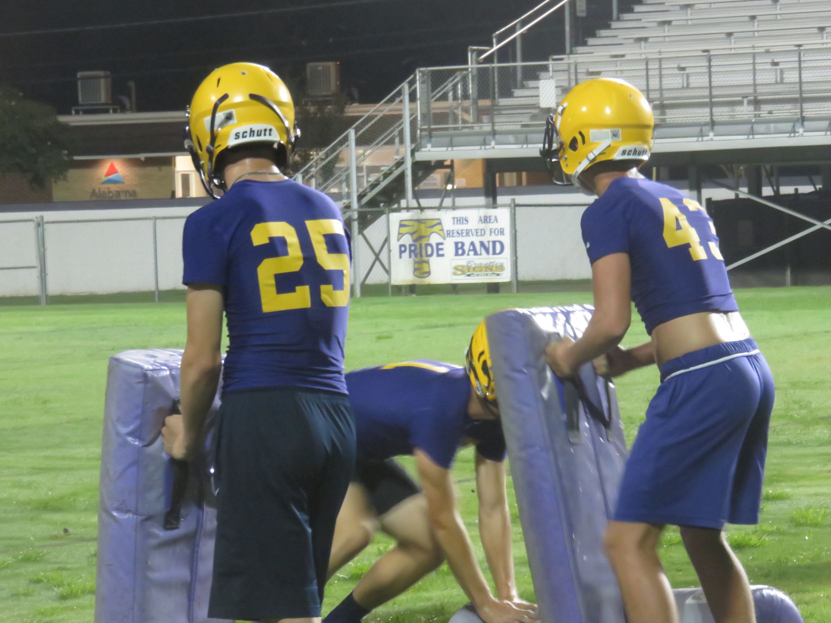 Tallassee football midnight practice